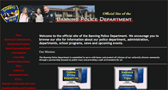 Desktop Screenshot of banningpolice.org
